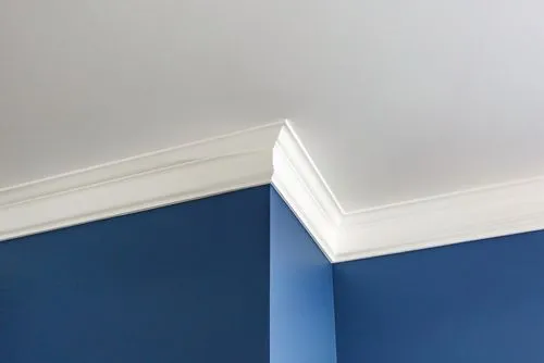 Crown molding installation and painting