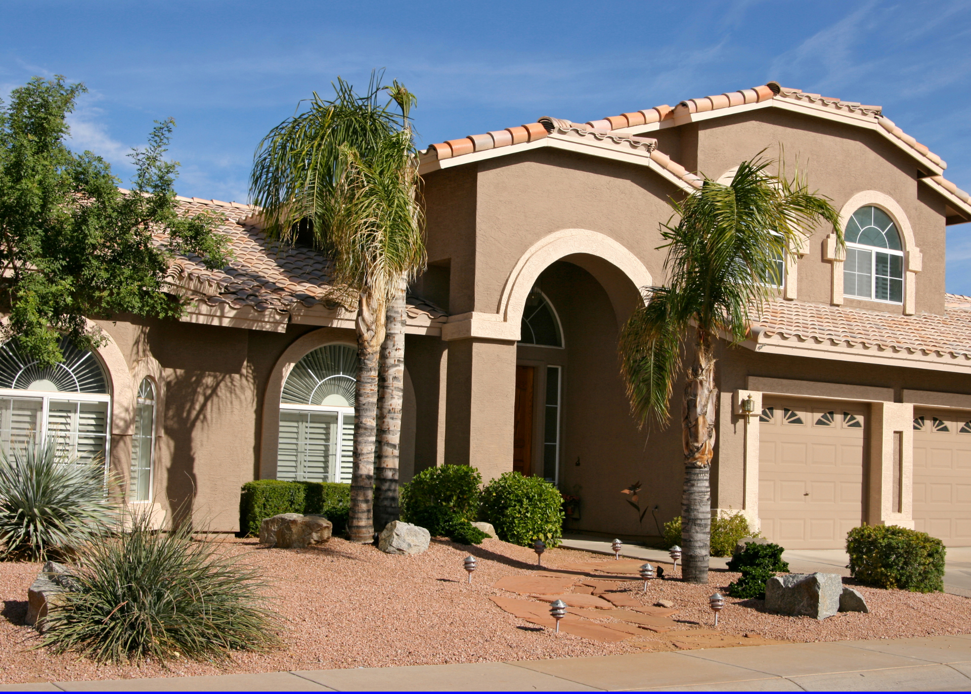Freshly painted residential exterior in North County San Diego