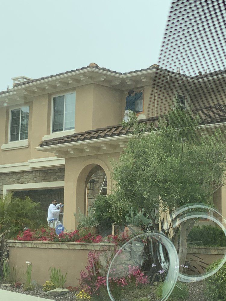 Trim and siding repaint on a residential home