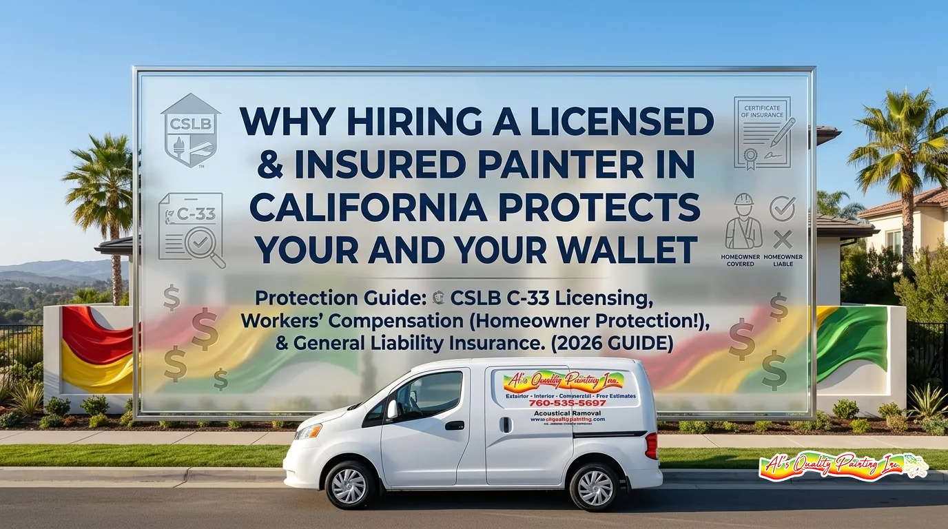 Why Hiring a Licensed and Insured Painter in California Protects Your Home and Your Wallet