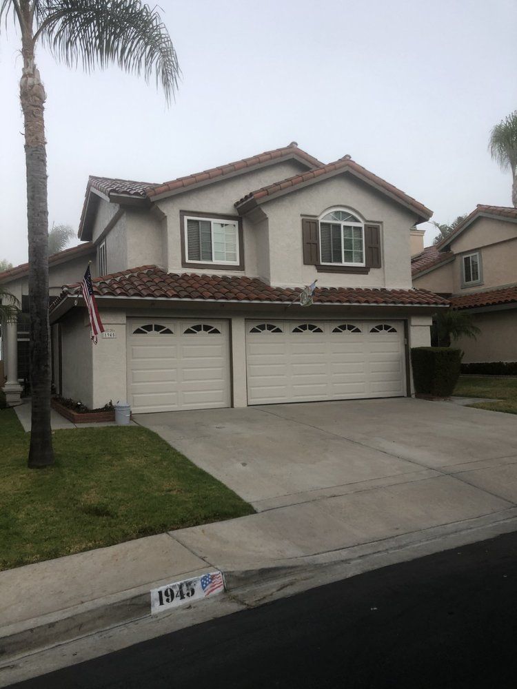 Repainted residential exterior